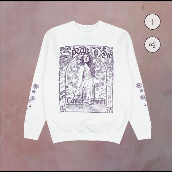 Taylor Swift Sweaters - Speak Now Taylor’s Version White Crewneck